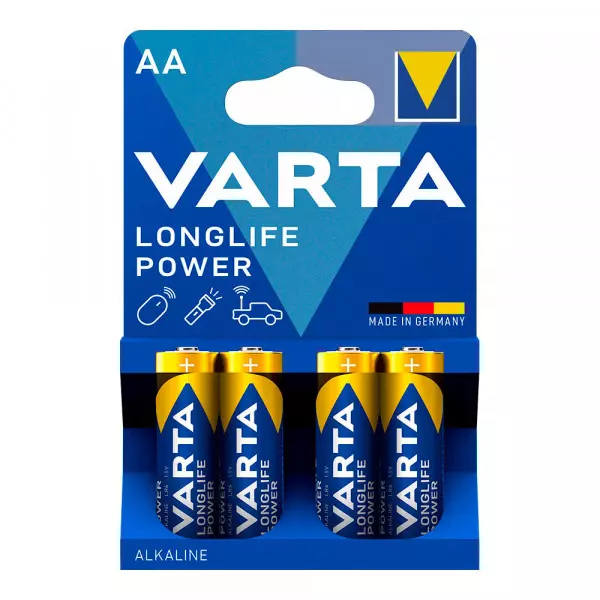 Pack de 4 piles Varta Alcaline High Energy AA - LR06