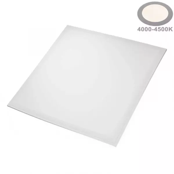 Dalle LED 36W 210W 3600lm Dimmable Carré Blanc 620mmx620mm - Blanc Naturel 4500K