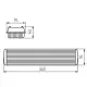 Boitier Saillie Étanche IP65 pour Double Tube LED T8 2x18W G13 2x660mm