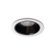 Support Spot Encastrable Plafond Blanc/Noir 10W MR16/PAR16  Ø89mm GU10 /Gx5.3 IP20