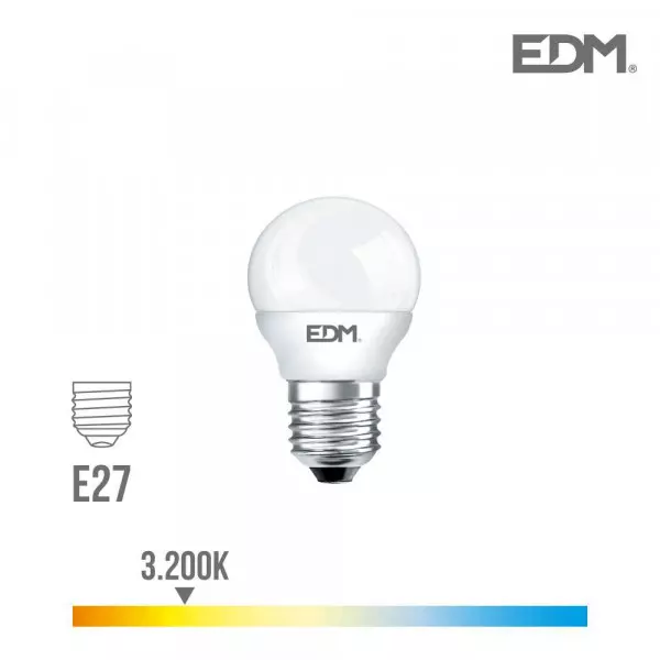 Ampoule LED E27 5W équivalent à 35W - Blanc Chaud 3200K