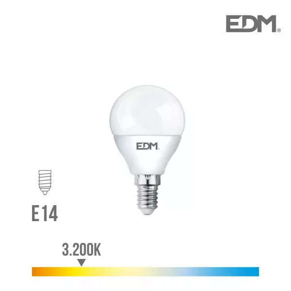 Ampoule LED E14 5W équivalent à 35W - Blanc Chaud 3200K