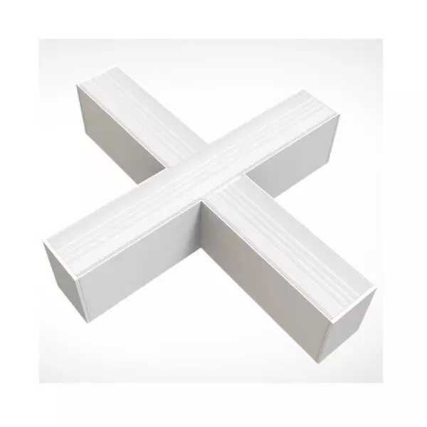 Connecteur X 20W Blanc pour Réglette LED 120°- Blanc du Jour 6000K