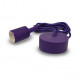 Suspension Noire avec douille E27 avec câble 2m Violet