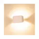 Applique Murale LED AC220/240V 3W 150lm 100° IP20 Blanc 101mmx160mm - Blanc Chaud 3000K