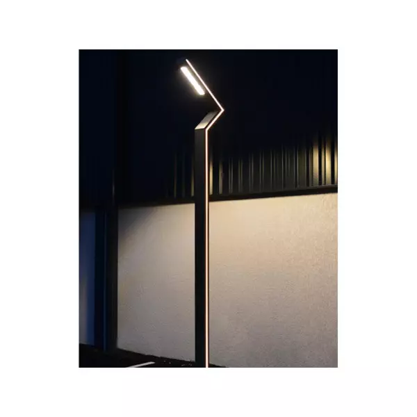 Lampadaire LED Eclairage Voie Piéton AC85/265V 80W 8800lm 75°/150° Étanche IP65 IK10 3,5m