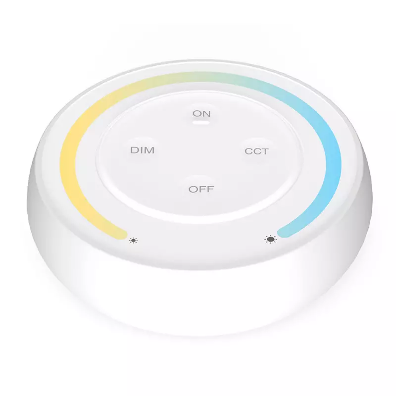 Télécommande Tactile Radiofréquence Dimmable CCT 1 Zone Blanche S1-W Télécommande Tactile Radiofréquence Dimmable CCT 1 Zone Blanche S1-W