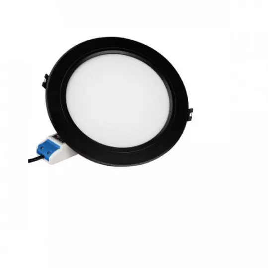 Plafonnier LED Encastrable Noir 12W 1100lm 120° IP20 Ø180mm - RGB+CCT 066B