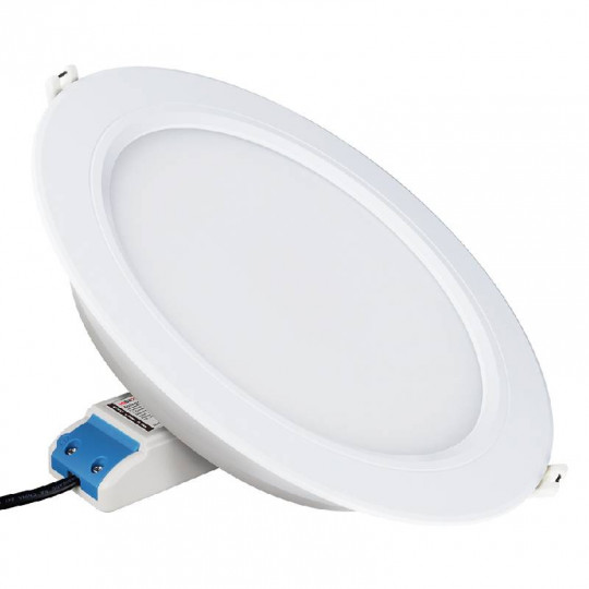 Kit Spot et Controleur LED Encastrable 12W 1100lm 120° Ø180mm Zigbee 3.0- RGB+CCT (2700K-6500K)