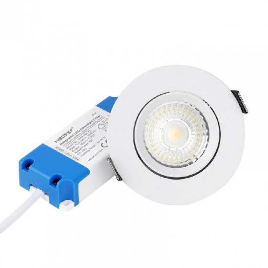 Kit Spot et Controleur LED Encastrable 6W 600lm 120° Ø118mm Zigbee 3.0 - Blanc CCT (2700K-6500K)