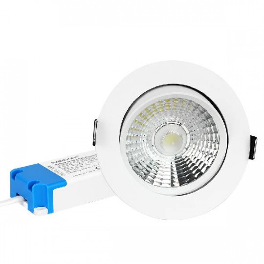 Kit Spot et Controleur LED Encastrable 12W 1000lm 30° Ø108.3mm Zigbee 3.0 - Blanc CCT (2700K-6500K)