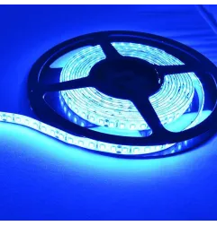 Ruban LED Puissant 120 LED/m 9,6W/m IP65 5m - Lumière Bleu