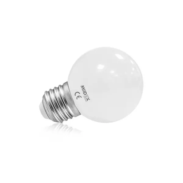 Ampoule LED E27 G45 1W 50lm 300° Ø45mmx69mm - Blanc Chaud 3000K
