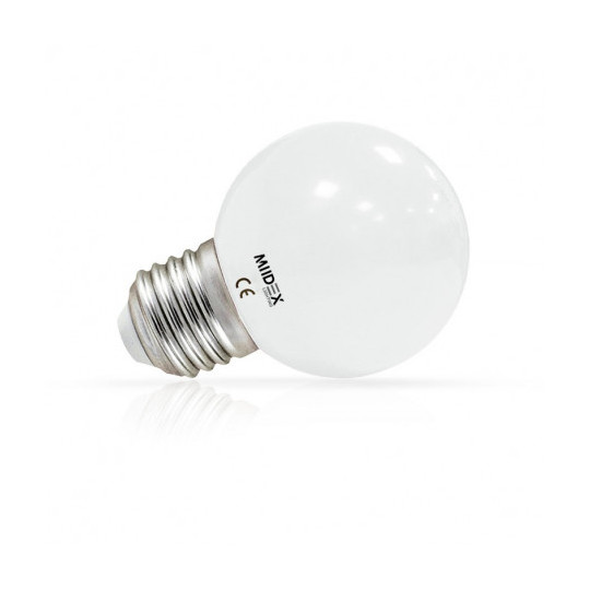 Ampoule LED E27 1W 50lm G45 - Blanc du Jour 6000K
