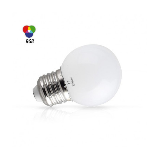 Ampoule LED E27 RGB 1W