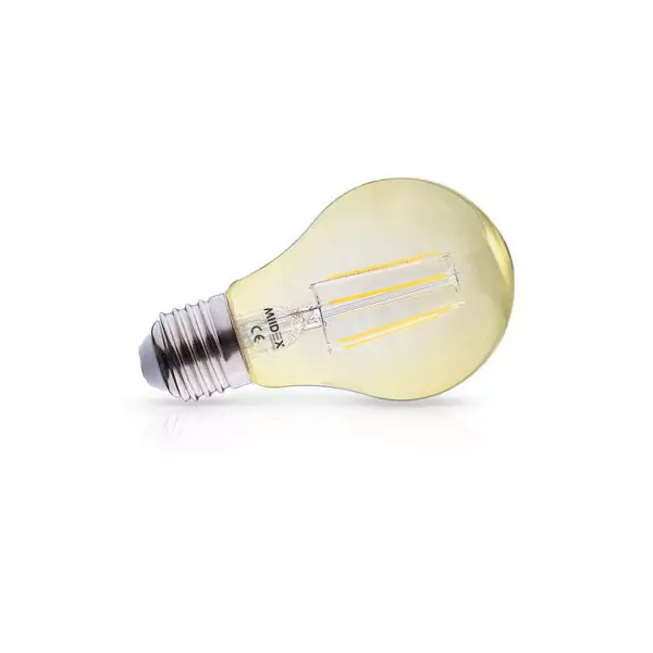 Ampoule LED Dimmable E27 AC220/240V 8W 720lm 300° IP20 Ø60mm  - Blanc Chaud 2500K