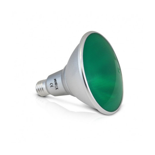Ampoule LED E27 16W lm Spot - Vert RGB