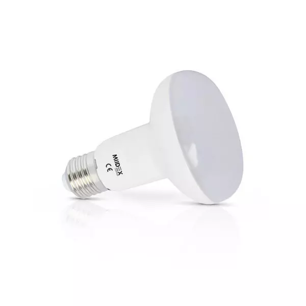 Ampoule LED E27 R80 AC220/240V 10W 960lm 120° IP20 Ø80mm - Blanc Chaud 3000K