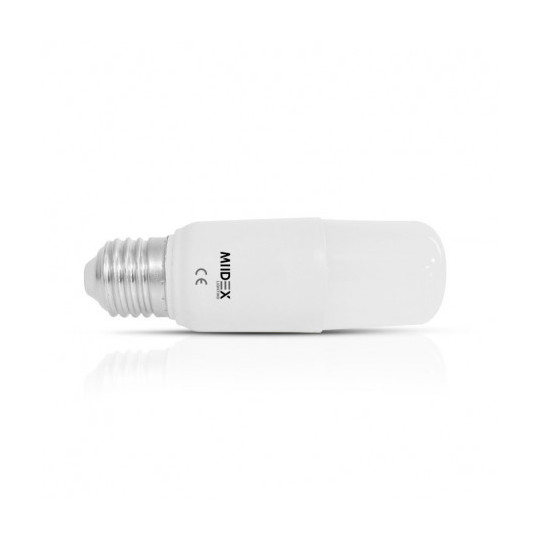 Ampoule LED E27 9W 800lm Tube - Blanc Chaud 3000K