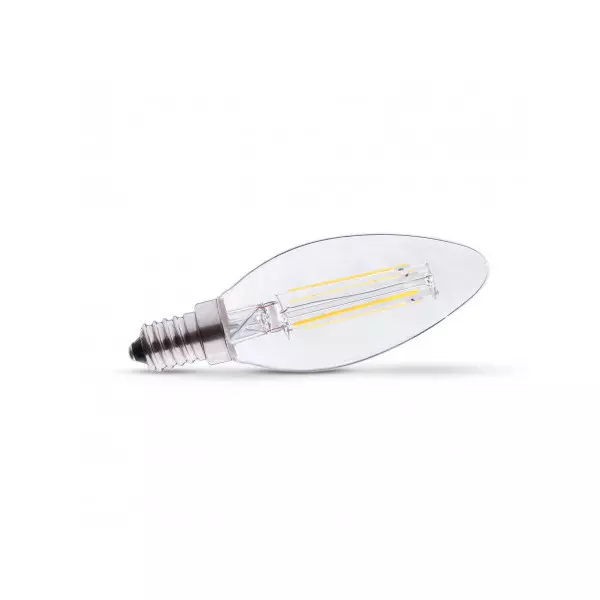 Ampoule LED Flamme E14 4W 470lm 300° Ø35mmx96mm - Blanc Naturel 4000K