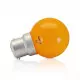 Ampoule LED B22 1W Orange forme G45 230V