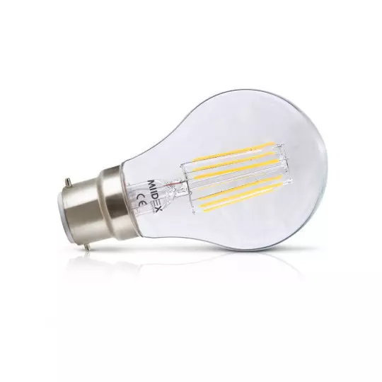 Blister x 3 Ampoules LED B22 8W 1150lm Bulb - Blanc Naturel 4000K