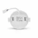 Plafonnier LED Encastrable AC220/240V 8W 600lm 120° Etanche IP44 IK08 Ø85mm - Blanc du Jour 6000K perçage Ø65mm