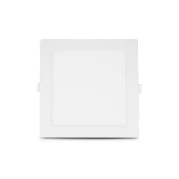 Plafonnier LED Encastrable Blanc 15W 1200lm 120° IP44  200mmx200mm - Blanc Chaud 3000K