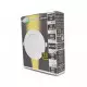 Plafonnier LED Encastrable AC220/240V 6W 450lm 120° Etanche IP40 IK08 Ø120mm - Blanc Chaud 3000K perçage Ø107mm