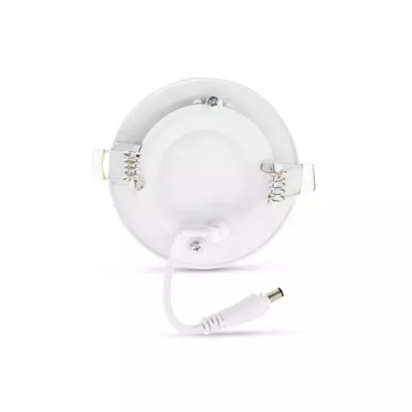 Plafonnier LED Encastrable Blanc 3W 180lm 120° Ø85mmx22mm - Blanc Chaud 3000K