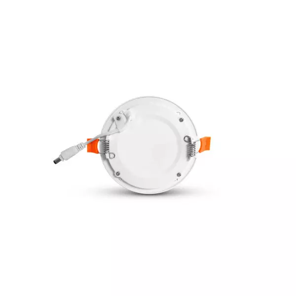 Plafonnier LED Encastrable Blanc 6W 450lm 120° Ø120x22mm - Blanc Chaud 3000K