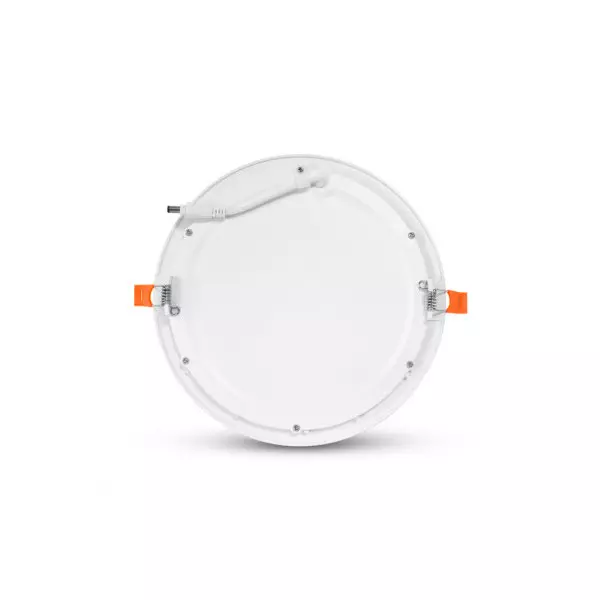 Plafonnier LED Encastrable Blanc 18W 1660lm 120° Ø225x24mm - Blanc Naturel 4000K