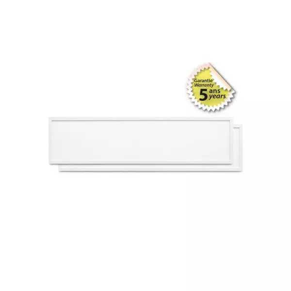 Plafonnier LED Blanc Backlit 36W 3960lm 120° 1195mmx295mm - Blanc Neutre 4000K