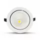 Spot LED Escargot Encastrable Orientable 60W 4800lm 25° Ø190mmx160mm- Blanc Naturel 4000K