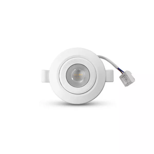 Spot LED Dimmable Orientable 10W 800lm 38° Ø112mmx23,5mm - Blanc chaud 3000K