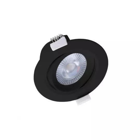 Spot LED Encastrable Orientable AC220/240V 10W 800lm 38° IP20 IK08 Ø120mm - Blanc Chaud 3000K perçage Ø93mm