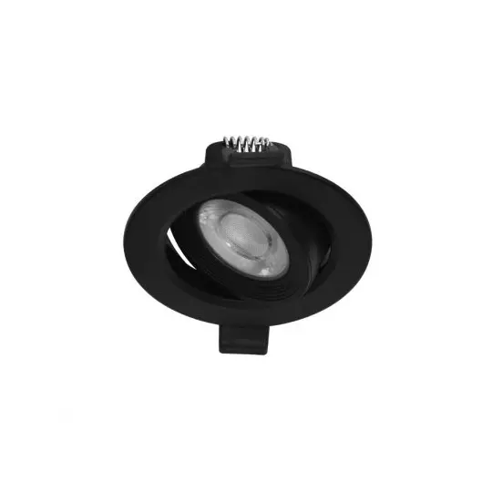 Spot LED Encastrable Orientable Dimmable AC220/240V 5W 405lm 38° IP20 IK06 Ø90mm - Blanc Naturel 4000K perçage	Ø71mm