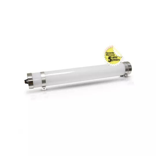 Tubulaire LED 40W 5100lm 120° IP67 Ø84mmx1250mm - Blanc Chaud 3000K