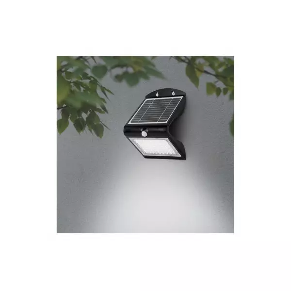 Applique Murale LED Solaire avec Détecteur 4W 500lm 90° IP65 -  Blanc Naturel 4000K