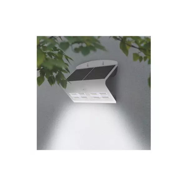 Applique Murale LED Solaire avec Détecteur 6.8W 880lm 120° IP65 270mm -  Blanc Naturel 4000K