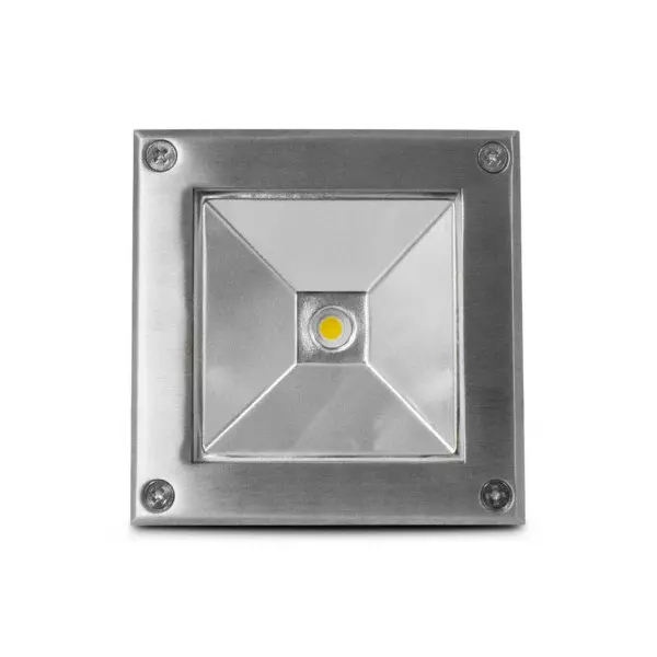 Spot LED Encastrable Sol Carré 5W 460lm 45° IP67 103mmx103mm - Blanc Naturel 4000K