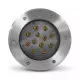 Spot LED Encastrable Sol Rond 12W 800lm 45° IP67 Ø212mmx120mm - Blanc Chaud 3000K