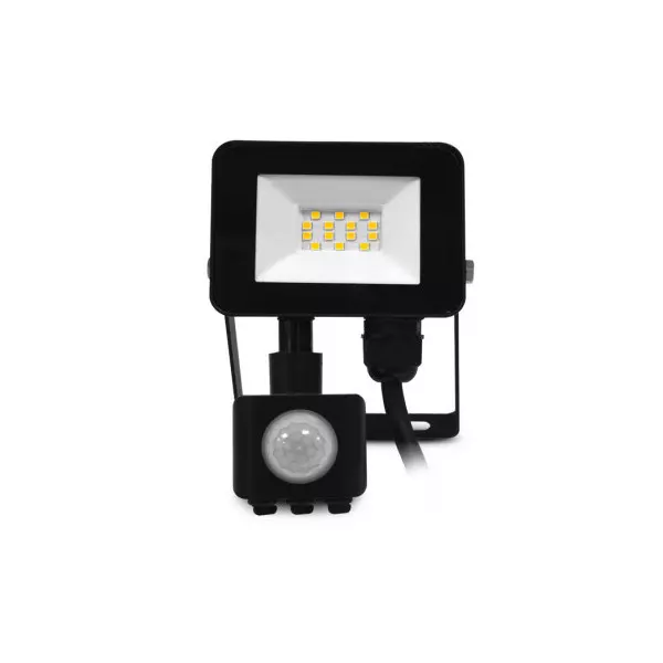 Projecteur LED Détecteur Réglable AC200/240V 10W 800lm 110° Étanche IP65 IK06 128mmx91,5mm - Blanc du Jour 6000K