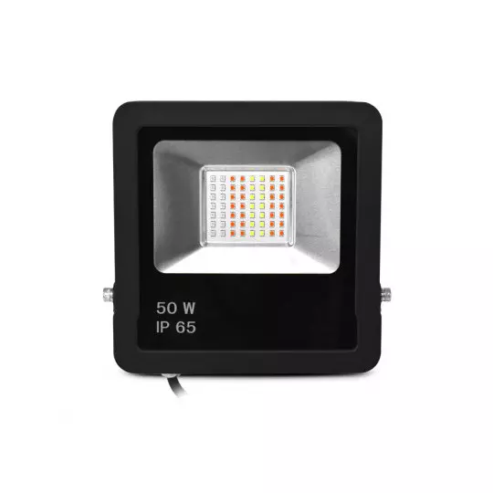 Projecteur Extérieur LED AC220/240V 50W 110° Étanche IP65 200mmx36mm Noir - RGB