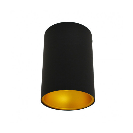 Support de Spot Saillie GU10 (sans ampoule) Cylindre Noir / Doré