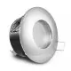 Support de Spot LED Rotatif Orientable 30° Chrome Etanche IP65 IK08 Ø84mm - perçage Ø70mm