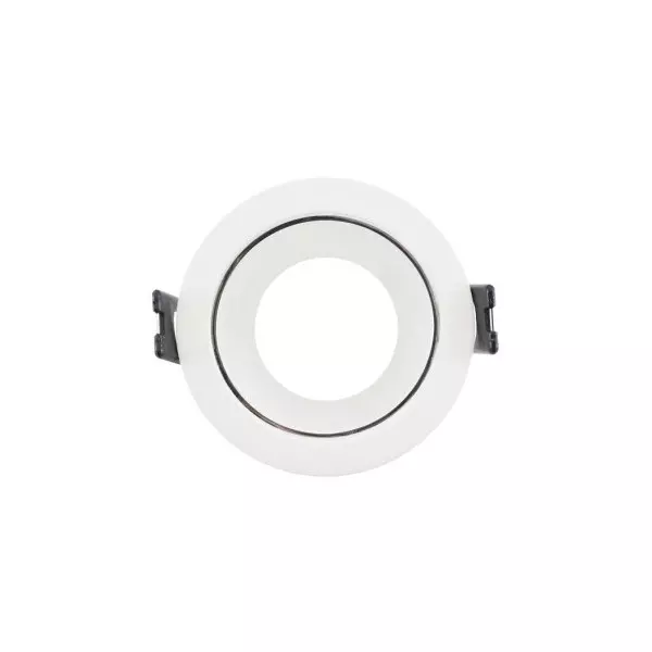 Support de Spot LED Rotatif Orientable 30° Argenté IP20 Ø80mm - perçage Ø70mm