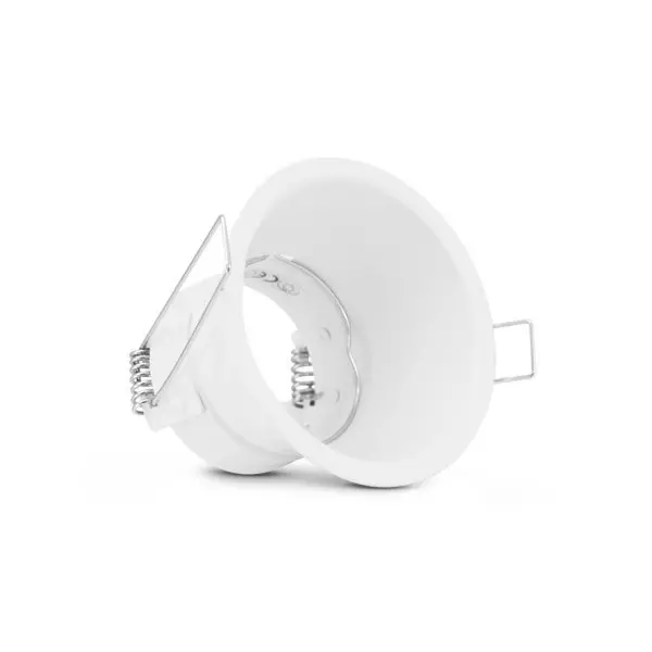 Support de Spot LED Rotatif Orientable 30° Blanc IP20 Ø83mm - perçage Ø72mm