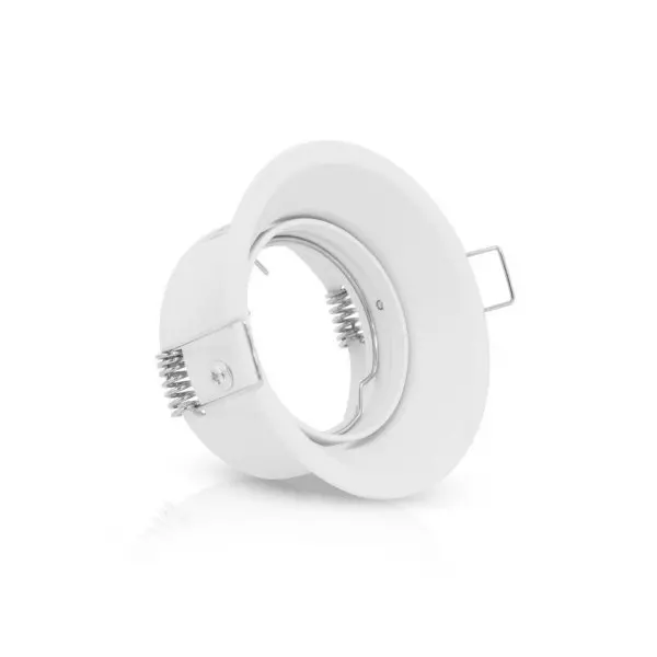Support de Spot LED Rotatif Orientable 30° Blanc IP20 Ø85mm - perçage Ø75mm
