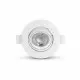 Spot LED Orientable 230V IK06 5W 500lm 60° Ø90mm IP20 Blanc - CCT 3000K-6500K perçage Ø68mm